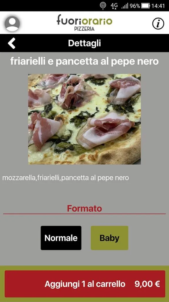 APP Fuori Orario Pizzeria - Come Ordinare